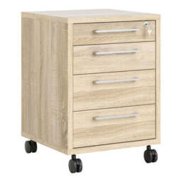 Prima Mobile Cabinet in Oak - thumbnail 1