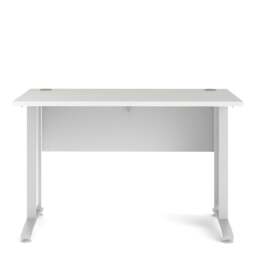 Prima Desk 120cm in White with White Legs - thumbnail 2