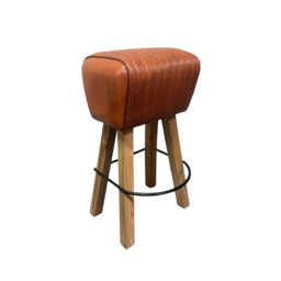 Sylmar Pommel Stool Tan - thumbnail 1