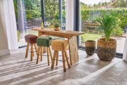 Sylmar Pommel Stool Tan - thumbnail 2