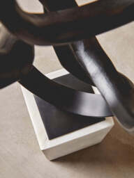 Breeze Black Finish Aluminium Knot Sculpture