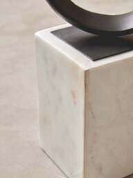 Breeze Black Finish Aluminium Knot Sculpture - thumbnail 3