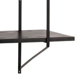 Belfast Wall Unit with 4 Shelves in Matte Black - thumbnail 6