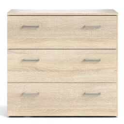 Space Chest of 3 Drawers in Oak - thumbnail 2