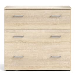 Space Chest of 3 Drawers in Oak - thumbnail 3