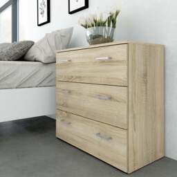 Space Chest of 3 Drawers in Oak - thumbnail 5
