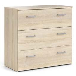 Space Chest of 3 Drawers in Oak - thumbnail 1
