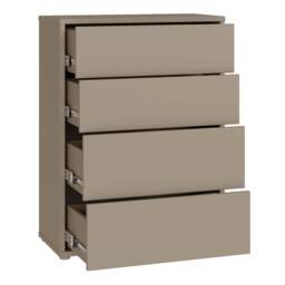 Alice Springs 4 Drawer Chest with Push-to-Open Drawers in Taupe - thumbnail 4