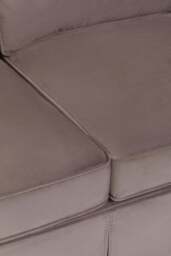Capri Velvet Sofa – Mink (3 Seat) - thumbnail 5