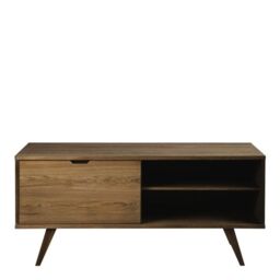 A-Line Sideboard with 4 Drawers and Sliding Door in Smoked Oak - thumbnail 3