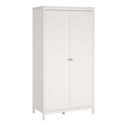 Madrid Wardrobe with 2 Doors in White - thumbnail 1