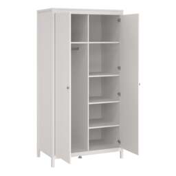 Madrid Wardrobe with 2 Doors in White - thumbnail 5