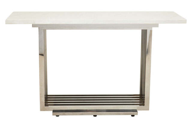 Snowdrop Console Table – White Marble - image 1