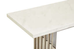 Snowdrop Console Table – White Marble - thumbnail 5