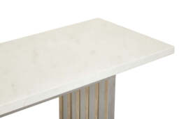 Snowdrop Console Table – White Marble - thumbnail 6