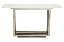 Snowdrop Console Table – White Marble - thumbnail 1