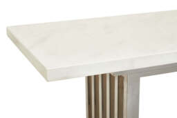 Snowdrop Console Table – White Marble - thumbnail 2