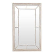 Washed Wood Framed Window Design Mirror - thumbnail 1