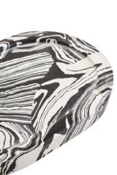 Delmorae Oval Tray Black White Marble And - thumbnail 5