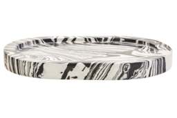 Delmorae Oval Tray Black White Marble And - thumbnail 6