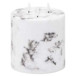 Modern & Luminous: Marble Effect LED Candle - thumbnail 2