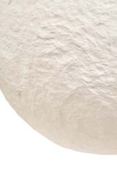 Vase Cotton Ravessa Mache White Large Round - thumbnail 4
