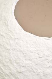 Vase Cotton Ravessa Mache White Large Round - thumbnail 5