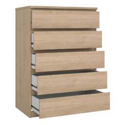 Naia Chest of 5 Drawers in Jackson Hickory Oak - thumbnail 4