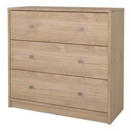 May Chest of 3 Drawers in Jackson Hickory Oak - thumbnail 3