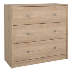 May Chest of 3 Drawers in Jackson Hickory Oak - thumbnail 3