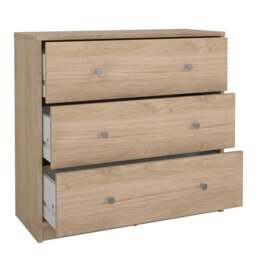 May Chest of 3 Drawers in Jackson Hickory Oak - thumbnail 5