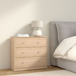 May Chest of 3 Drawers in Jackson Hickory Oak - thumbnail 1