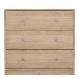 May Chest of 3 Drawers in Jackson Hickory Oak - thumbnail 2