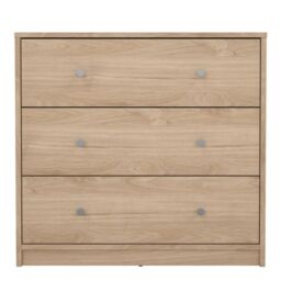 May Chest of 3 Drawers in Jackson Hickory Oak - thumbnail 4