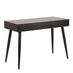 Neptun 3 Drawer Office Desk in Black - thumbnail 3