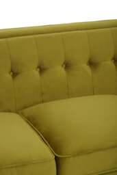 Still 3-Seat Olive Velvet Sofa - thumbnail 5