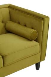 Still 3-Seat Olive Velvet Sofa - thumbnail 6