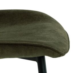 Femke Dining Chairs in Olive Green – Set of 4 - thumbnail 5