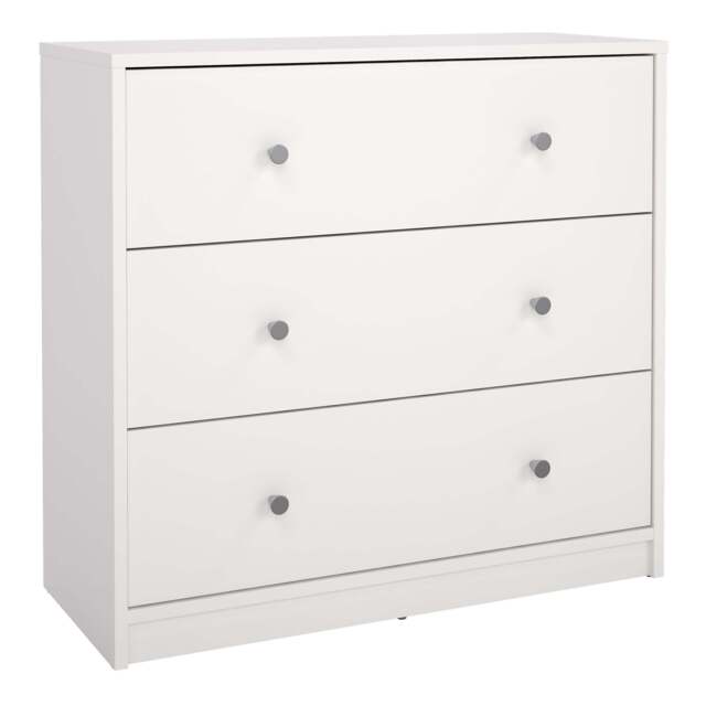 May Chest of 3 Drawers in White - image 1