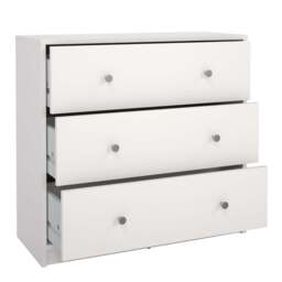 May Chest of 3 Drawers in White - thumbnail 5