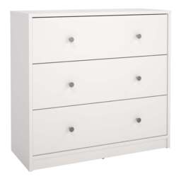 May Chest of 3 Drawers in White - thumbnail 1