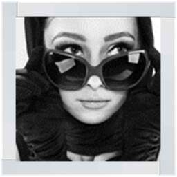IC273 Audrey Hepburn black and white