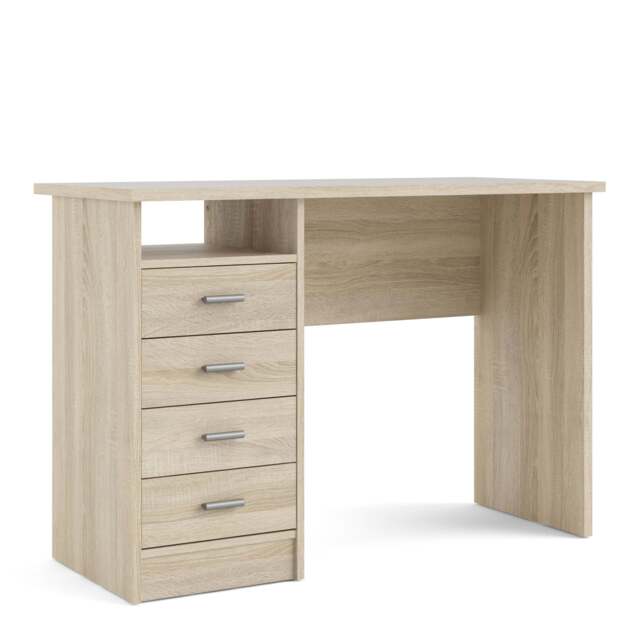 Function Plus Desk Oak 4 Drawers - image 1