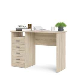Function Plus Desk Oak 4 Drawers - thumbnail 5