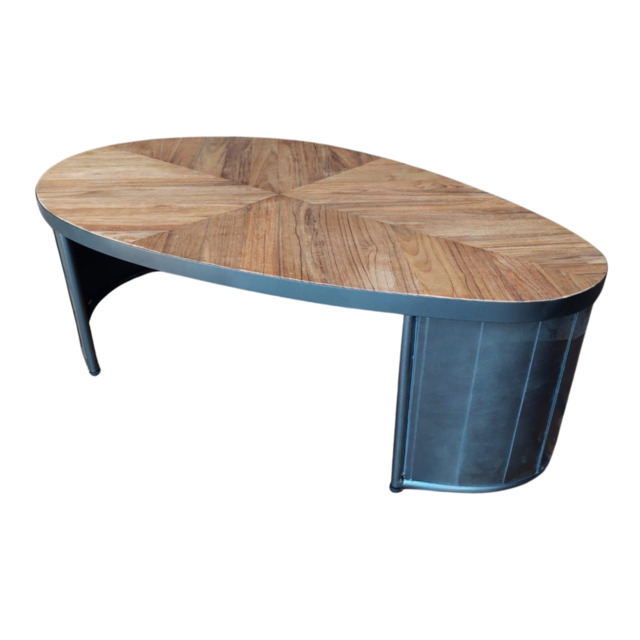Dovaire Egg Coffee Table - Pleated Leg - image 1