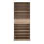 Naia Tall Shoe Cabinet with 4 Doors and 1 Drawer in Oak and White - thumbnail 5