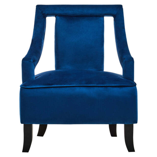 Cavelle Midnight Blue Velvet Chair - image 1