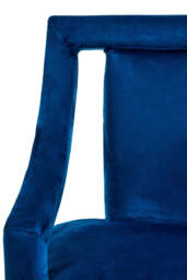 Cavelle Midnight Blue Velvet Chair - thumbnail 4