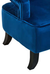 Cavelle Midnight Blue Velvet Chair - thumbnail 2