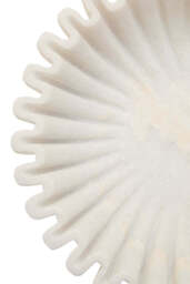 Suncrest Fluted Marble Bowl – White (Small) - thumbnail 5